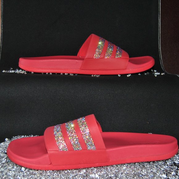 ❗️SOLD❗️Custom ADIDAS Adilette Comfort - Picture 2 of 3